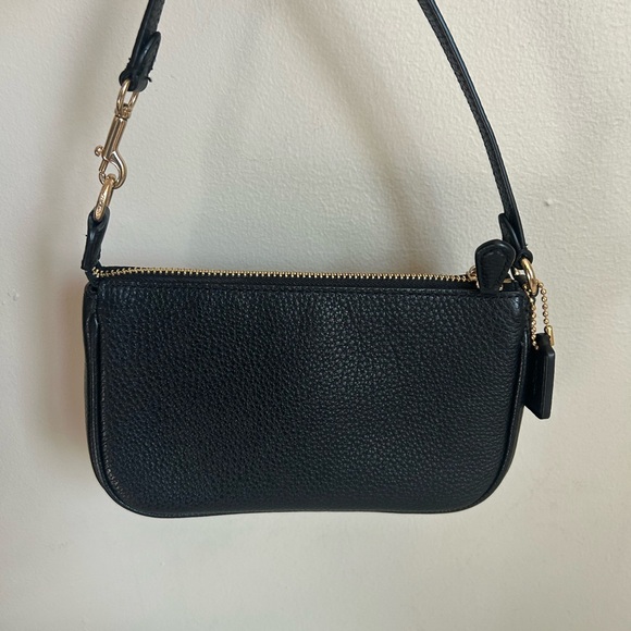 Coach Nolita 19 Pebbled Leather Gold/Black - Picture 2 of 7